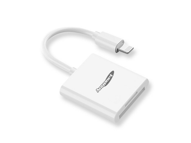 [아이폰 usb 리더기] 인기 폭발 애니포트 아이폰 8핀 OTG SD / TF 카드리더기