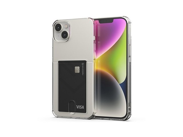 [아이폰14 플러스 카드케이스] 놓치지 마세요 신지모루 범퍼 강화 4DX 에어팁 카드 수납 휴대폰 케이스