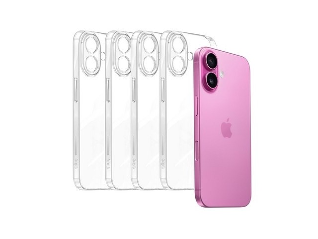 [아이폰16 케이스] 추천합니다 아이엔조이 슬림 카메라 보호 젤리 투명 케이스 4개