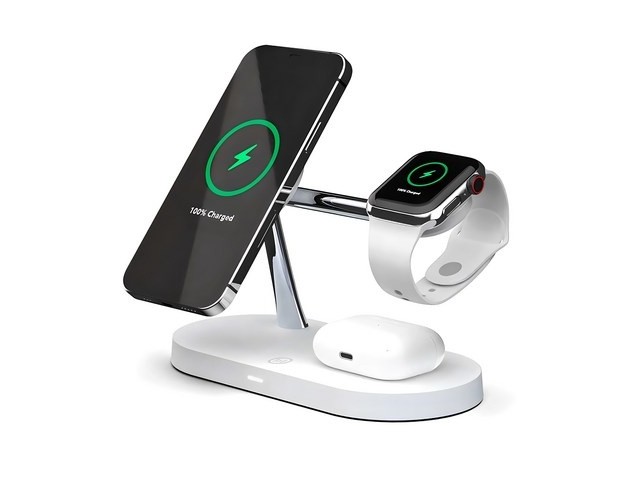 [애플워치 아이폰 충전 거치대] 다재다능한 아이템 만렙 3in1 + 1 애플워치 아이폰 맥세이프 무선충전기 거치대